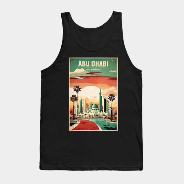 Abu Dhabi United Arab Emirates Vintage Travel Tourism Tank Top by TravelersGems